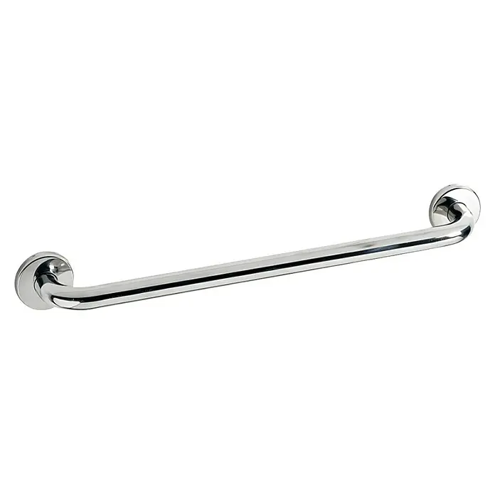 Bath Stage Asidero de baño B-50 - Acero inoxidable, Cromo - Esta robusta barra de agarre cromada proporciona seguridad y estabilidad adicionales en el baño. Ideal para personas mayores o con movilidad reducida.