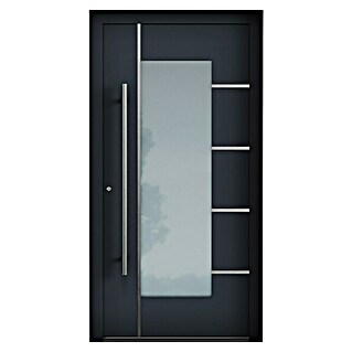 Aurelis Haustür BH 431 (110 x 210 cm, DIN Anschlag: Links, Anthrazitgrau/Weiß)