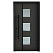 Aurelis Haustür BH 521 (110 x 210 cm, DIN Anschlag: Links, Graphitgrau/Weiß) | BAUHAUS