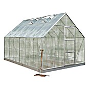 Juliana Gewächshaus Universal 128 (3,84 x 2,57 x 2,4 m, Polycarbonat, Glasstärke: 6 mm, Silbergrau)