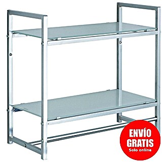 Bath Stage Toallero con estante B-475 (Ancho: 42 cm, Cromo)