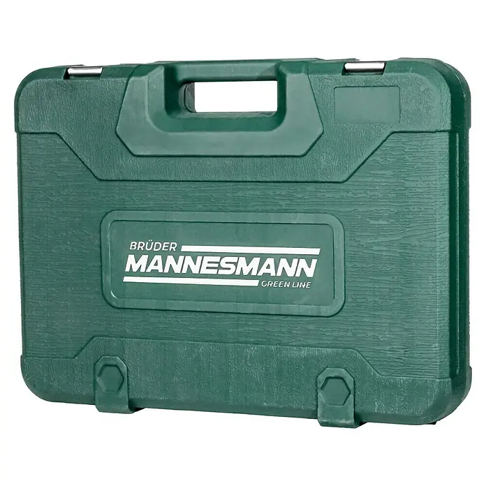 Brüder Mannesmann Steckschlüssel-Set 1/4" + 3/8" + 1/2" - 179 -tlg. - Grüne Werkzeugkiste von Brüder Mannesmann, ideal für die Aufbewahrung und den Transport von Werkzeugen und Zubehör. Robuste Ausführung.