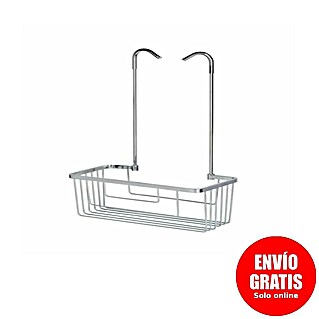 Bath Stage Cesta de baño B-750 (12 x 25 x 43 cm, Cromo)