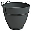 Artevasi Capri Campana Geländertopf Set (Außenmaß (Ø x H): 20 x 19,5 cm, Kunststoff, Anthrazit, Matt) | BAUHAUS