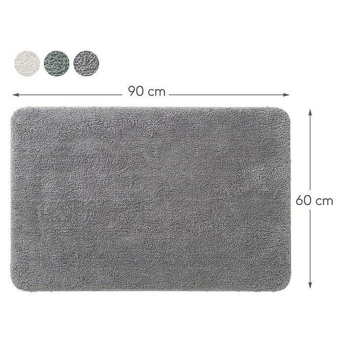 Sealskin Badmat Cosima Grijs (60 x 90 cm, Grijs) | BAUHAUS