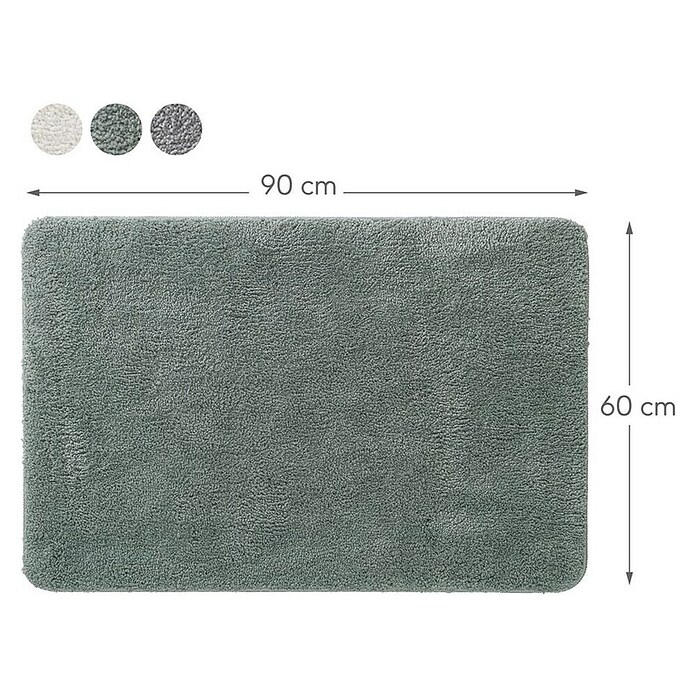 Sealskin Badmat Cosima Groen (60 x 90 cm, Groen) | BAUHAUS