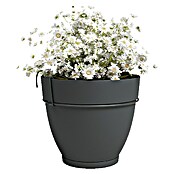 Artevasi Capri Campana Geländertopf Set (Außenmaß (Ø x H): 20 x 19,5 cm, Kunststoff, Anthrazit, Matt) | BAUHAUS