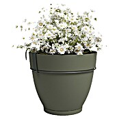 Artevasi Capri Campana Geländertopf Set (Außenmaß (Ø x H): 20 x 19,5 cm, Kunststoff, Grün, Matt) | BAUHAUS
