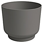 Artevasi Übertopf rund Miami (Außenmaß (Ø x H): 15,4 x 13 cm, Kunststoff, Anthrazit, Matt) | BAUHAUS