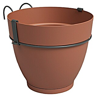 Artevasi Capri Campana Geländertopf Set (Außenmaß (Ø x H): 20 x 19,5 cm, Kunststoff, Terrakotta, Matt)