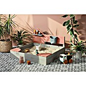 Muddy Buddy Sandkasten Cozy House (100 x 100 x 60 cm, Holz, Warmgrau/Puderrosa) | BAUHAUS