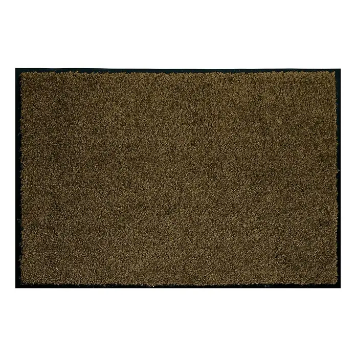 Astra Schmutzfangmatte Diamant - Braun, 40 x 60 cm, Material Nutzschicht: 100 % Polyamid - Braune Fußmatte mit schwarzem Rand, ideal für den Eingangsbereich, um Schmutz und Feuchtigkeit aufzufangen und den Boden sauber zu halten.