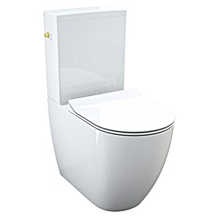 Camargue Los Angeles Taza de WC (Sin borde de descarga, Salida WC: Horizontal, Blanco)