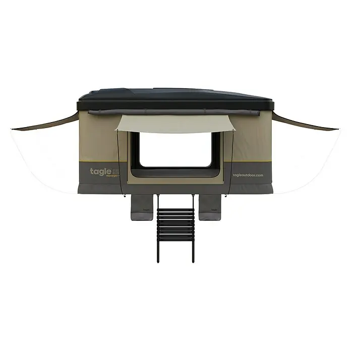 Tagle Outdoor Tienda de campaña para automóvil Hossegor + - Altura: 75 cm, Específico para: 2 personas, Apto para: 2 personas, Escalera telescópica - La tienda de techo Tagle Hossegor+ ofrece comodidad y protección durante el viaje. La solución perfecta para aventuras al aire libre y camping cómodo.