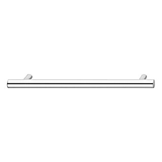 Möbelgriff (Typ Möbelgriff: Stange, Stahl, Verchromt, Lochabstand: 128 mm)