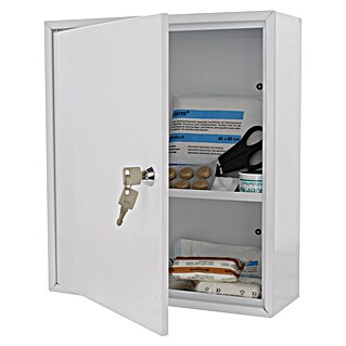 Rottner Medizinschrank MK1 (L x B x H: 110 x 315 x 360 mm, Weiß)