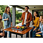 Purline Holzkohlegrill mit EFP54-Tabelle (L x B: 100 x 100 cm, Stahl, Schwarz/Braun) | BAUHAUS