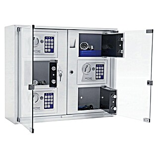 Rottner Schlüsselschrank Outdoor (L x B x H: 180 x 565 x 474 mm, Weiß)