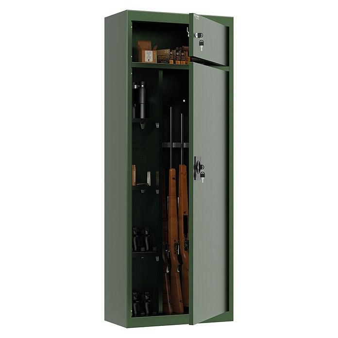 Rottner Waffenschrank Gun 8 Cargo (Zylinderschloss, L x B x H: 290 x 570 x 1 500 mm) | BAUHAUS