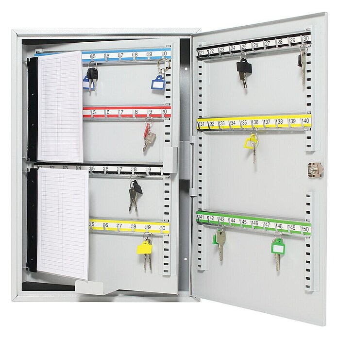 Rottner Schlüsselschrank S 150 (L x B x H: 140 x 380 x 550 mm, Lichtgrau) | BAUHAUS