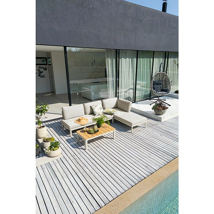 Sunfun Hängesessel (L x B x H: 103 x 95 x 196 cm, Stahl, Grau/Schwarz) | BAUHAUS