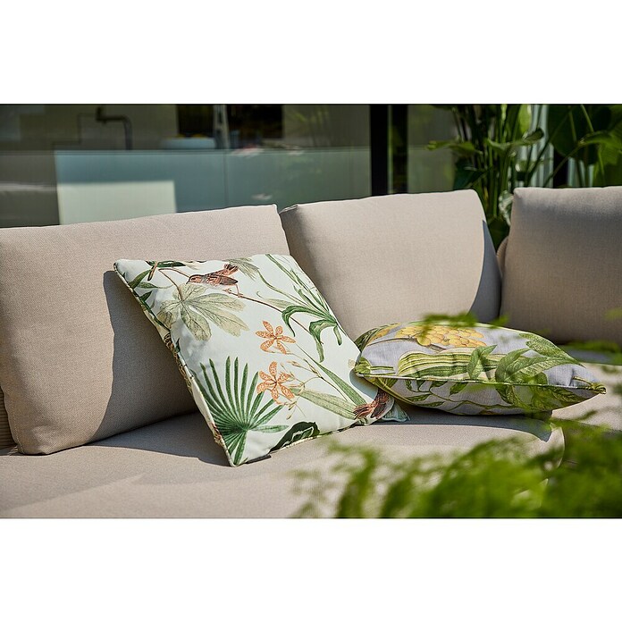 Madison Outdoor-Kissen (50 x 50 cm, Grasse Green, Baumwoll-Polyester-Mischgewebe) | BAUHAUS