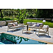 Sunfun Solo Loungesofa 3-Sitzer (B x T x H: 199 x 84,5 x 62,5 cm, Aluminium, Olefin, Light-Greige) | BAUHAUS