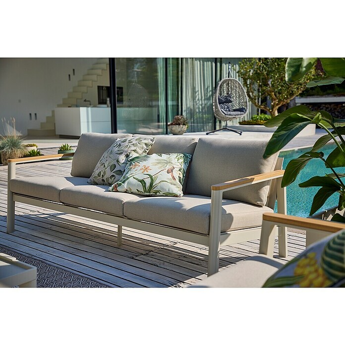 Sunfun Hängesessel (L x B x H: 103 x 95 x 196 cm, Stahl, Grau/Schwarz) | BAUHAUS