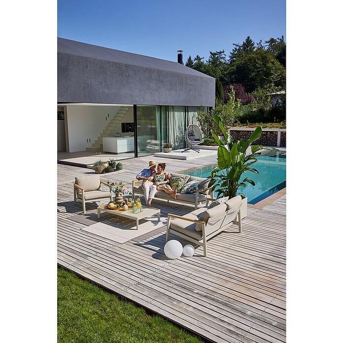 Sunfun Hängesessel (L x B x H: 103 x 95 x 196 cm, Stahl, Grau/Schwarz) | BAUHAUS