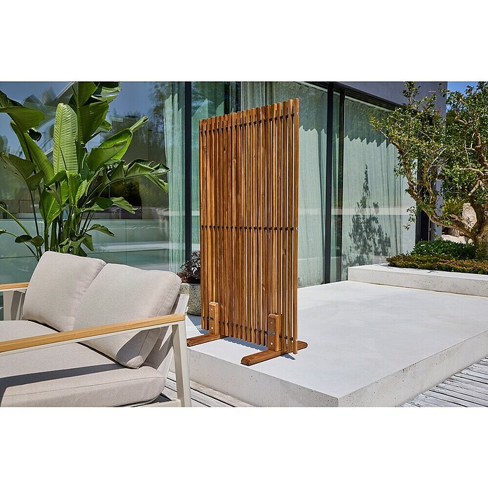 Sunfun Raumteiler (80 x 140 cm, Akazie, Braun) | BAUHAUS