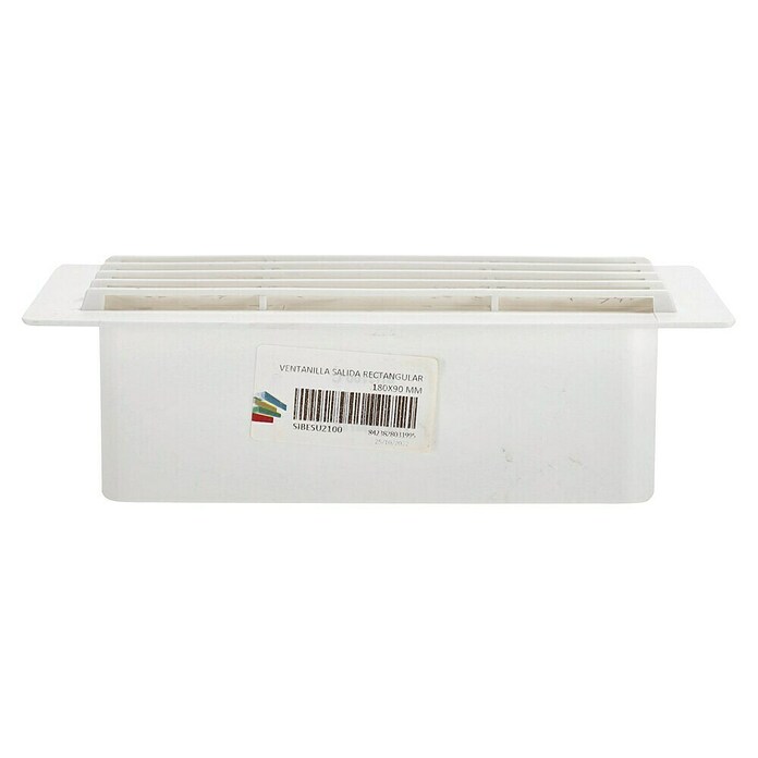 Rejilla de ventilación rectangular Tubpla (Blanco, 180 x 90 mm) | BAUHAUS