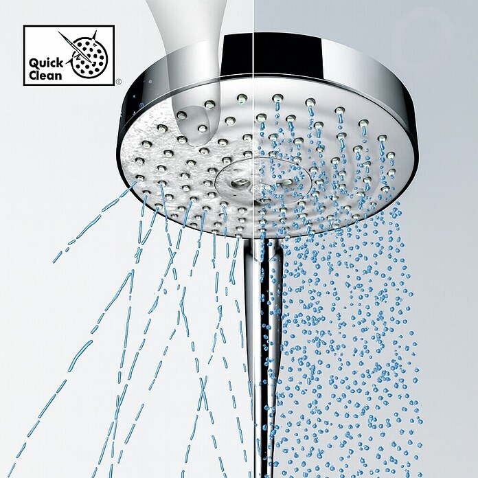 Hansgrohe Crometta Sistema de ducha Crometta S Showerpipe 240 (Con grifo monomando, Número de tipos de chorro: 2 ud., Cromo) | BAUHAUS