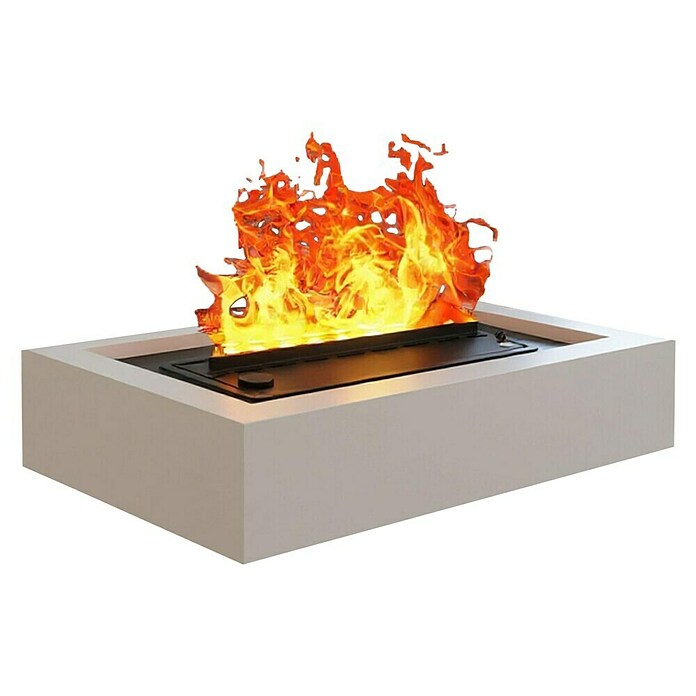 Purline Elektrischer Kamin Firecool Table W (60 W, Weiß, 26 x 50 x 15 cm) | BAUHAUS
