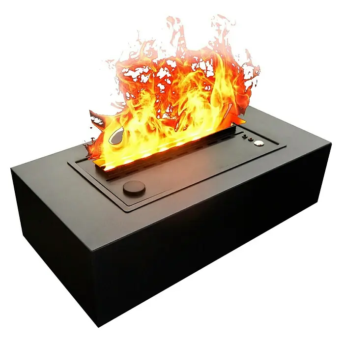 Purline Chimenea eléctrica Firecool B - Negro, 60 W, 18 x 35 x 14,6 cm - Esta chimenea de mesa proporciona un ambiente agradable en cualquier habitación con su elegante diseño y las llamas.