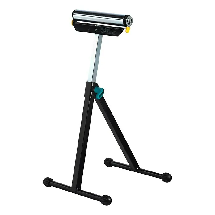 Wolfcraft Rollenbock - Arbeitshöhe: 640 mm - 1.000 mm, Belastbarkeit: 60 kg - Wolfcraft Rollenbock mit einer Tragkraft von 60 kg, ideal zum präzisen Bearbeiten langer Werkstücke. Robuste Konstruktion für sicheren Halt.