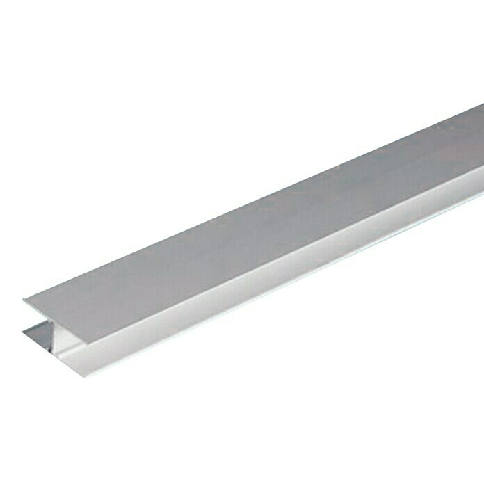 H-VerbindungsprofilL x H: 250 cm x 16 mm, Geeignet für: Stegplatten, Aluminium Front View