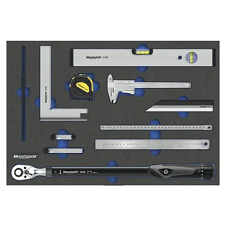 Matador Tool System Werkzeugsatz-Einlage Messwerkzeug-Set