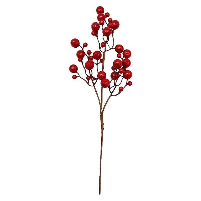 Okrasna vejica z jagodičevjem  (Rdeča, Plastika, 50 cm) | 8496 - Weihnachten Deko | IDDP - Weihnachten | IDD - Trendy | ID - Trendy | I - Stadtgarten | BAUHAUS