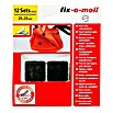 Fix-o-moll Klettpad (25 x 25 mm, Schwarz, Selbstklebend, 12 Stk.)