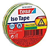 Tesa Cinta aislante Iso Tape (Verde, 10 m x 15 mm)