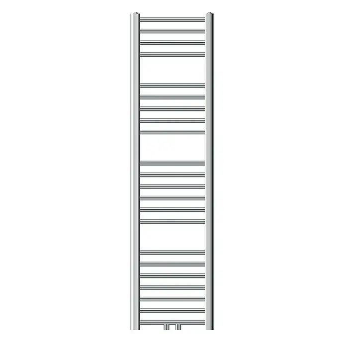 LuxeBath Badheizkörper Design Handtuchheizkörper Handtuchwärmer Mittelanschluss gerade 280 W - B x H: 30 x 140 cm, Chrom - Handtuchwärmer im modernen Design mit vertikalen Rohren und horizontalen Heizstäben. Ideal für jedes Badezimmer.