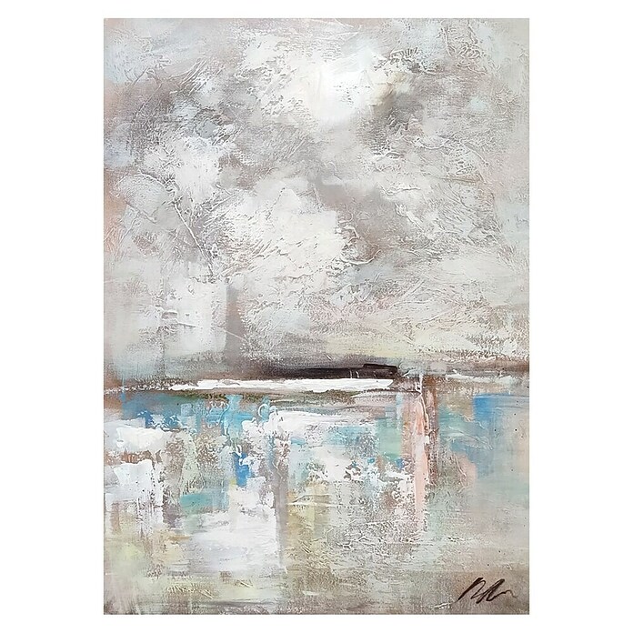 Cuadro pintado a mano Abstracto Agua (Abstracto, An x Al: 50 x 70 cm) | BAUHAUS