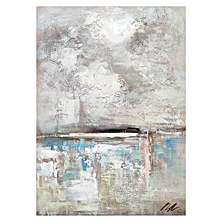 Cuadro pintado a mano Abstracto Agua (Abstracto, An x Al: 50 x 70 cm)