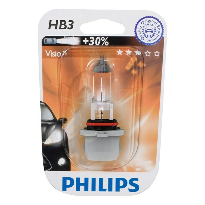 Philips Vision Halogeenkoplamp HB3 (HB3, 1 stk.)