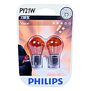 Philips Vision Knipperlichtlampen PY21W (PY21W, 2 st.)