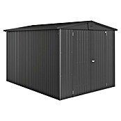 Biohort Gerätehaus Europa (Dunkelgrau Metallic, 3 x 2,44 x 2,03 m, Stahlblech)
