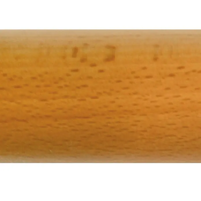 Treba Frewa Handlauf B19 - Buche, Länge: 225 cm - Detailaufnahme eines hellbraunen Holzprodukts mit feiner Maserung, ideal für Möbel oder Dekorationen. Natürliche Ästhetik für Ihr Zuhause.
