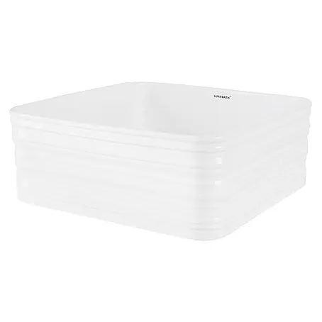 LuxeBath  Aufsatzwaschbecken Waschtisch aus Keramik für Badezimmer / Gäste-WC