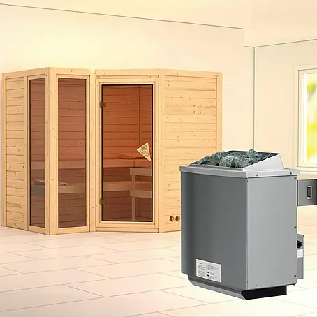Karibu  Massivholzsauna Amara