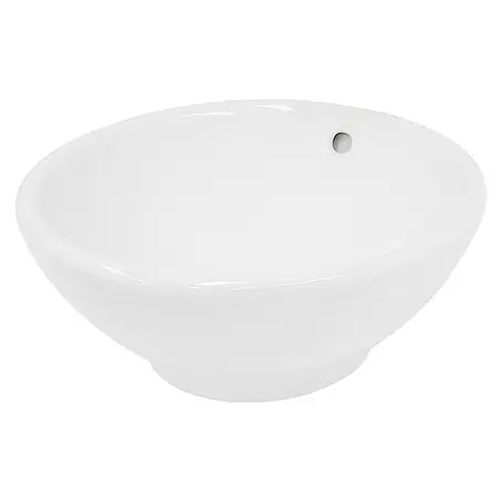 LuxeBath  Aufsatzwaschbecken Aufsatzwaschtisch aus Keramik Waschtisch für Badezimmer und Gäste-WC